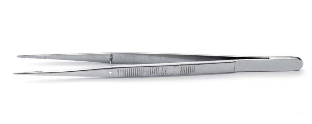 Ideal-tek Tweezers (155 mm, Stainless Steel, Type 648.SA, Straight Fine Tips, Nickel-Plated)