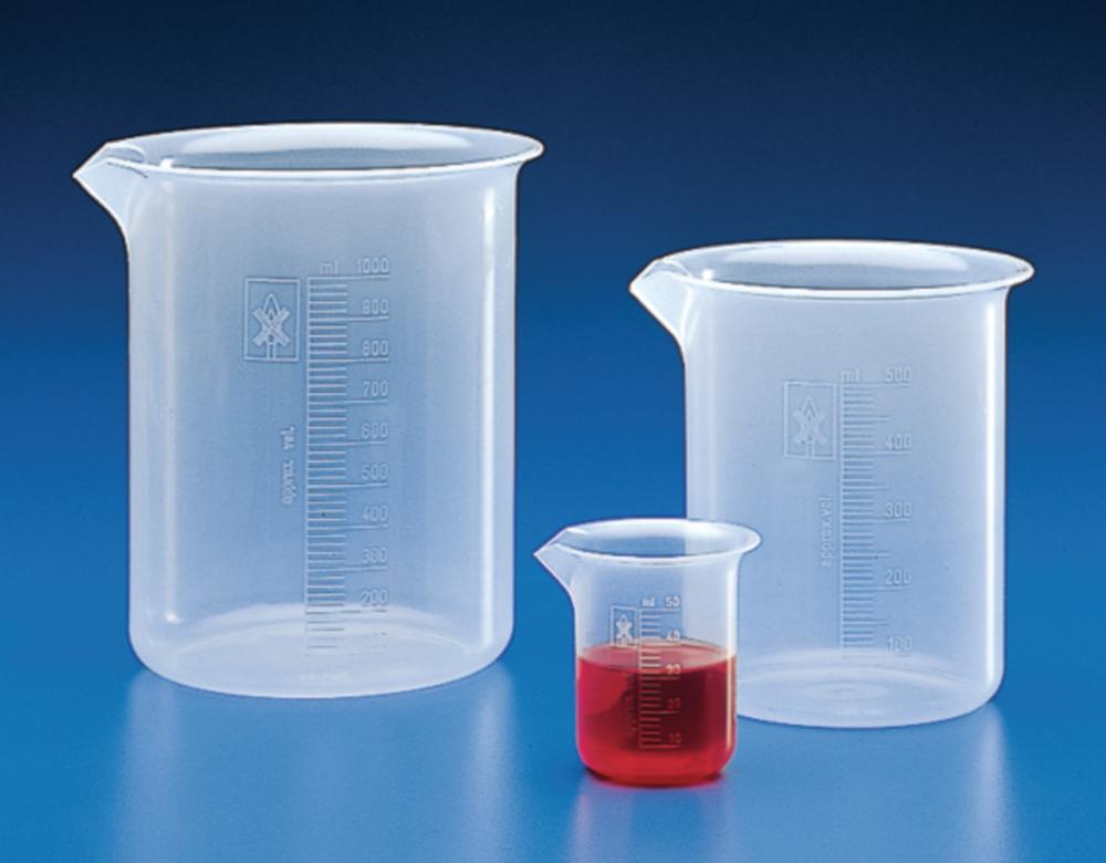 Kartell Beaker 50 mL PP Graduated Low Form Autoclavable