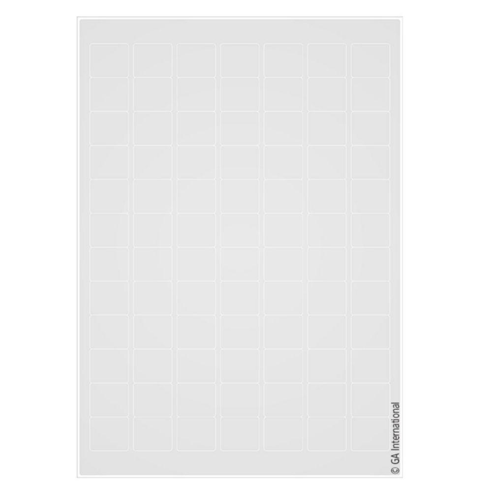 GA Cryogenic Labels Laser Printers 25mm x 22mm White Pack of 1344