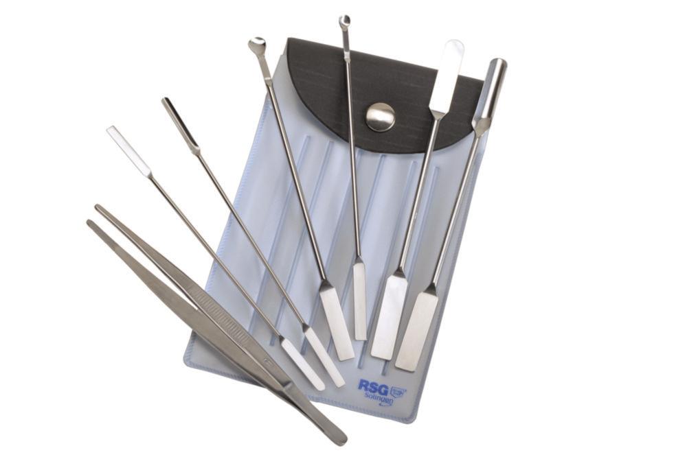 RSG Spatula Assortment 7-Parts in Synthetic Leather Bag with Hook and Loop Fastener


