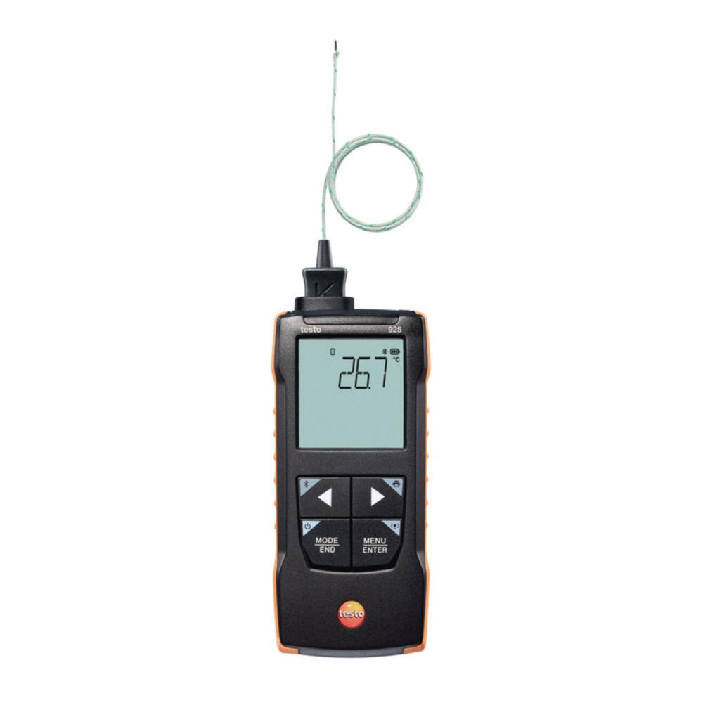 Testo 1-Channel Temperature Measuring Device Testo 925 Includes Calibration Protocol, Carrying Bag, 1 x TE Type K Sensor, 0602 4093, and Batteries