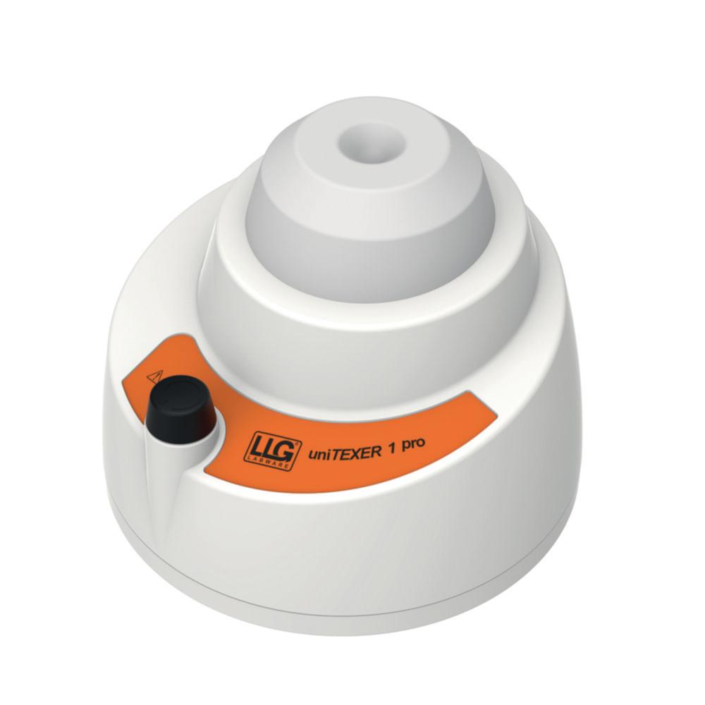 LLG uniTEXER 4 Digital Vortexer with Conical Tube and Round Disk Attachments, with Universal Plug