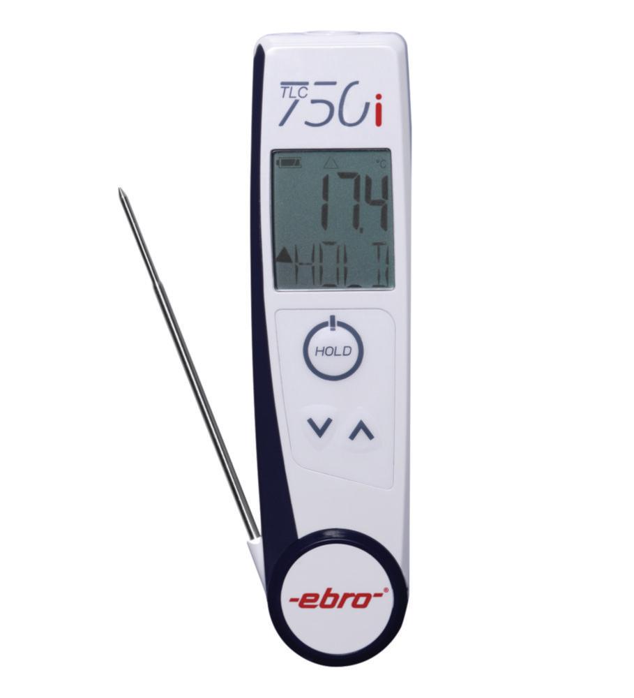 Xylem Dual Infrared Folding Thermometer TLC 750i with Retractable Penetration Probe, Measuring Range -50 to +250°C