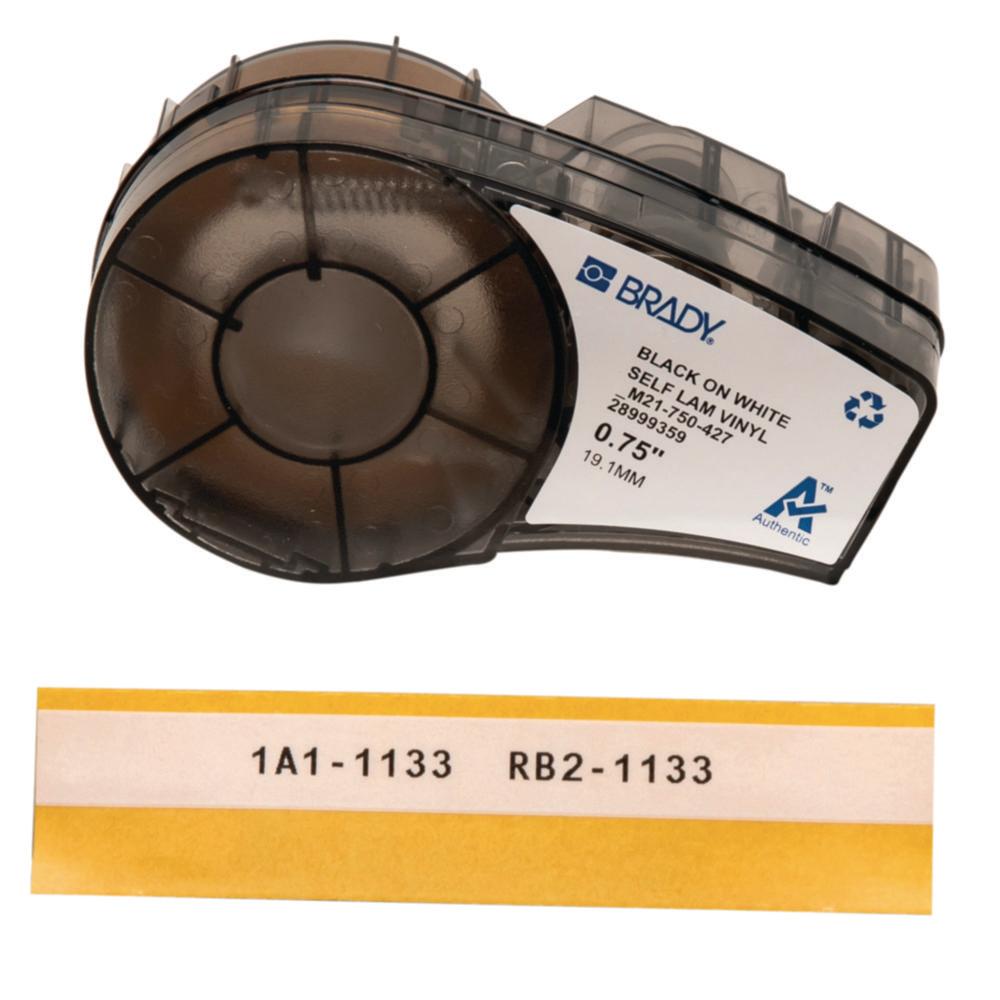 Brady High Performance Labels, White Vinyl B-427, M21-750-427 19.05 mm x 4.2 m Roll