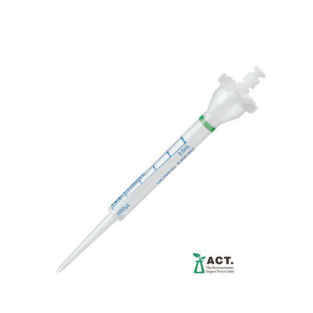 Eppendorf CombiTips Advanced 2.5 mL Biopur, Colour Code Green, Pack of 100