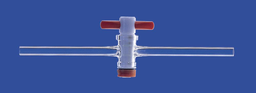 Lenz-Laborglas Stopcocks Straight Bore with PTFE Plug NS 14.5 Bore mm (2.5)