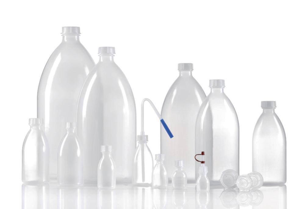 Kautex Narrow Neck Bottle 50 mL, LDPE Clear, Without Screw Cap (Use with 9.072 773)