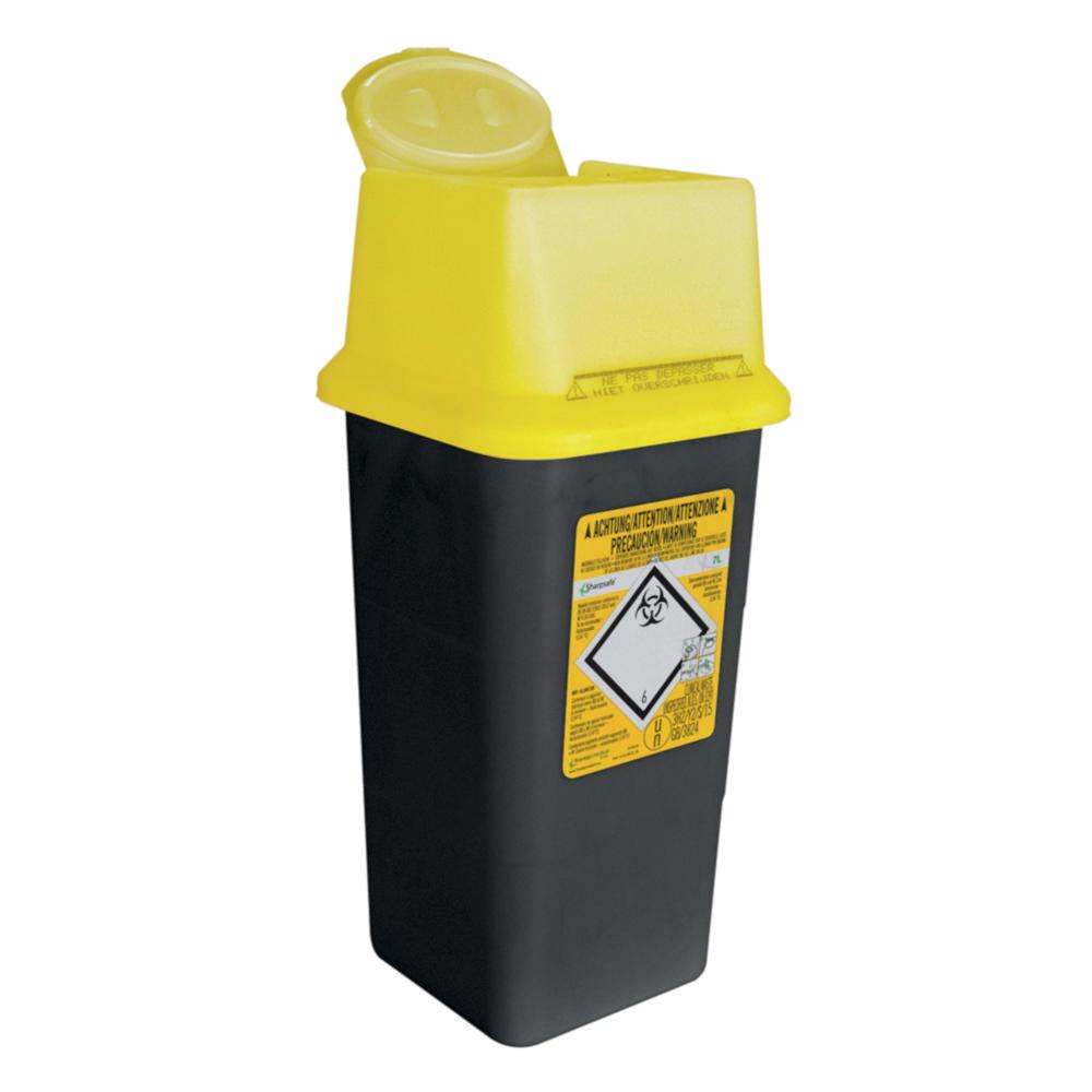 Hospidex NV Needle Sampling Container Sharpsafe 7.0 l, International Label (D/FR/IT/ES/EN)