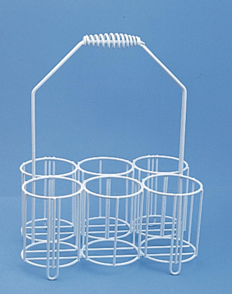 Württ Bottle Carrier PE-Coated Wire 6 Openings 130x110 mm

