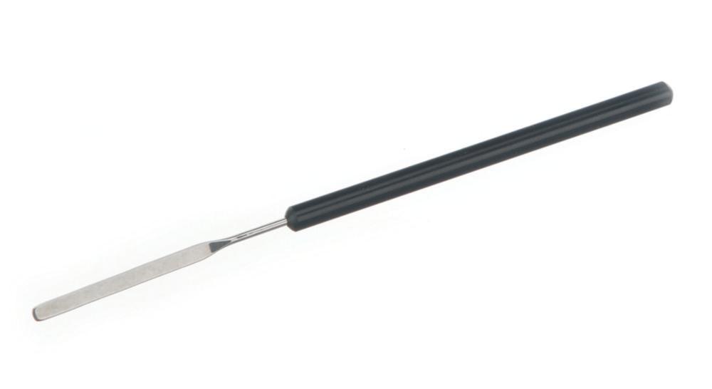 BOCHEM Micro Spatula, 160 x 4 mm, with PVC Handle, 18/10 Steel