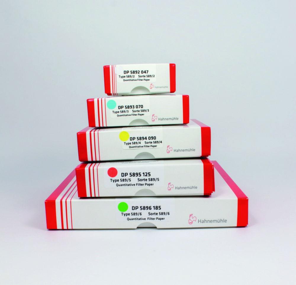 Hahnemühle Filter Circles 589/5, 110 mm Red Quantitative Filter Paper, 84 g/sqm, Pack of 100