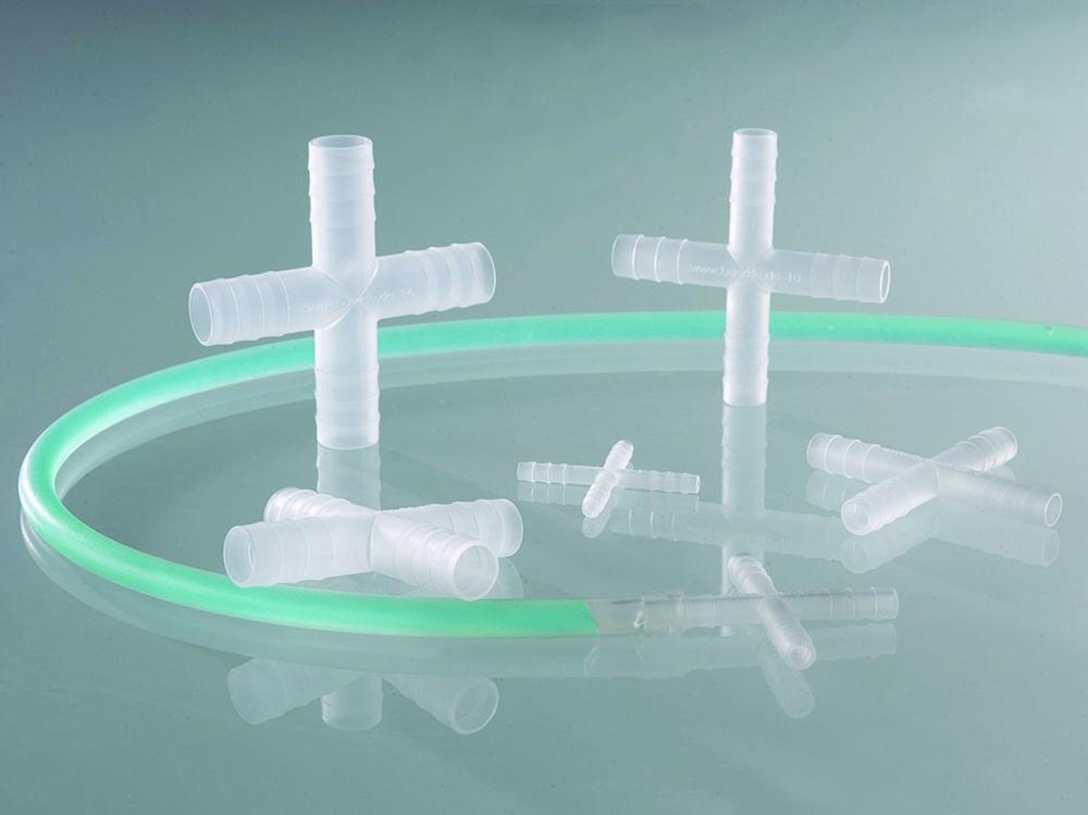 Bürkle Cross Connector PVDF, for Ø 11-13 mm Cylindrical, Pack of 10