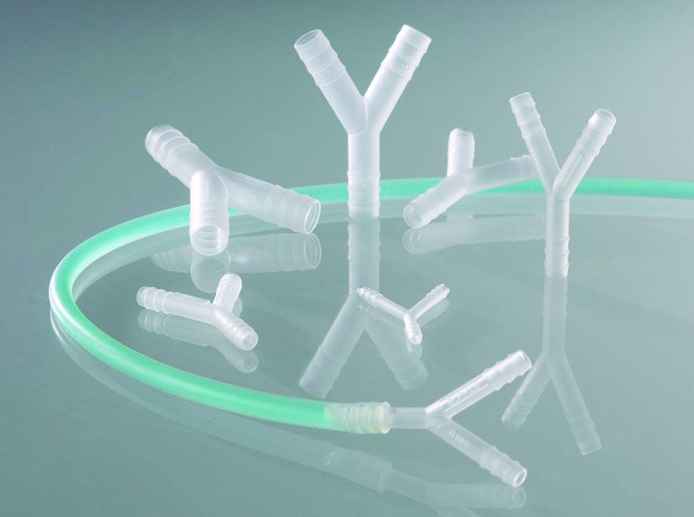 Bürkle Y-Connector, PVDF, for Ø 11-13 mm Cylindrical, Pack of 10