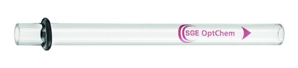 Trajan SGE OptChem™ Straight Inlet Liner with Pre-fitted O-ring, 1.2 mm ID, 78.5 mm Length, Pack of 1
