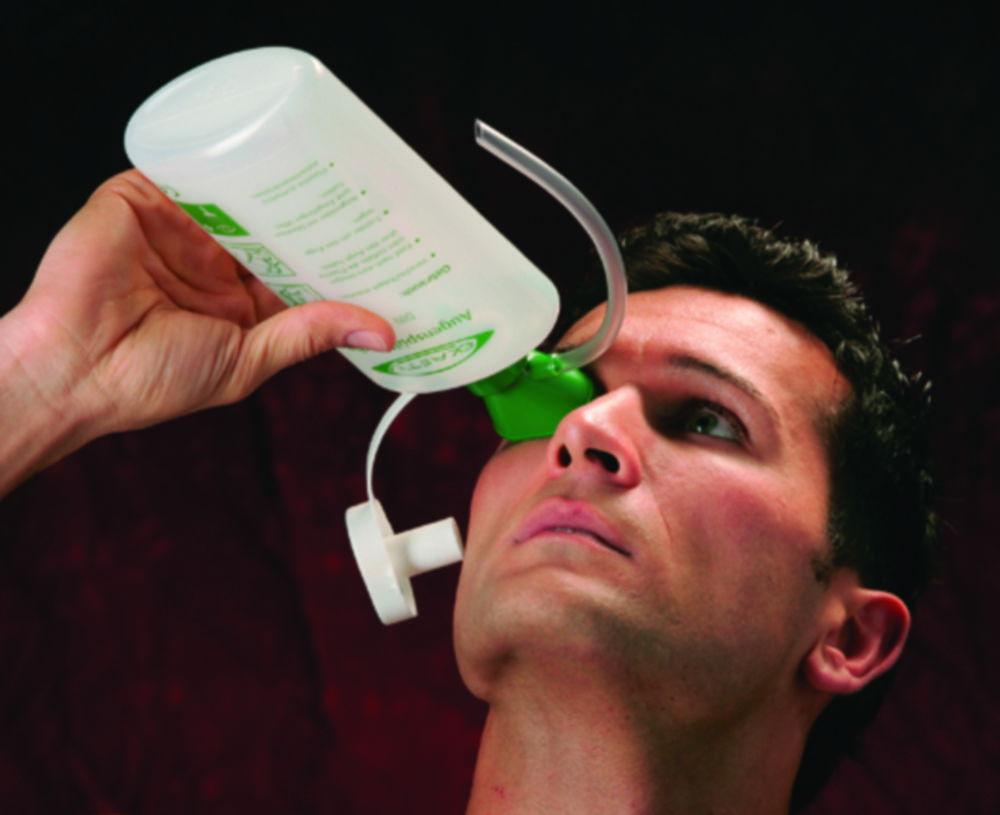EKASTU Eye Wash Bottle with Funnel (600ml, Germfree)