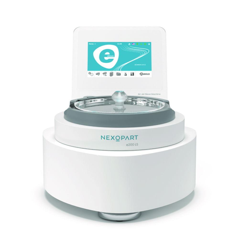 NEXOPART Air Jet Sieve Machine e200 LS eControl Ultimate with HMI 3.0 Screen 90–264V 50/60Hz 1500–5000 Pa