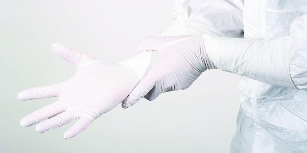 Nitritex BioClean Cleanroom Gloves N-PLUS, Size 8.5, Nitrile, Sterile, Hand-Specific, 400mm, Pack of 20x10 Pairs
