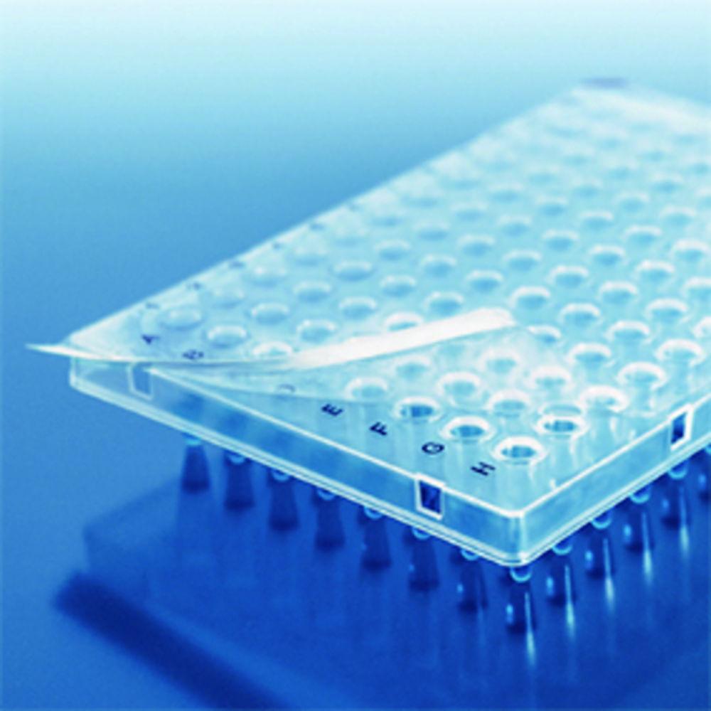 BRAND PCR Plates 96-Well Half Frame Low Profile Raised Frame including PCR Sealing Film (Pack of 50)

