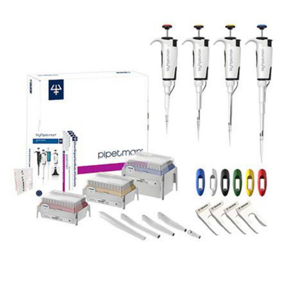 GILSON Pipetman Select 4-Pipette Kit P2, P20, P200, P1000