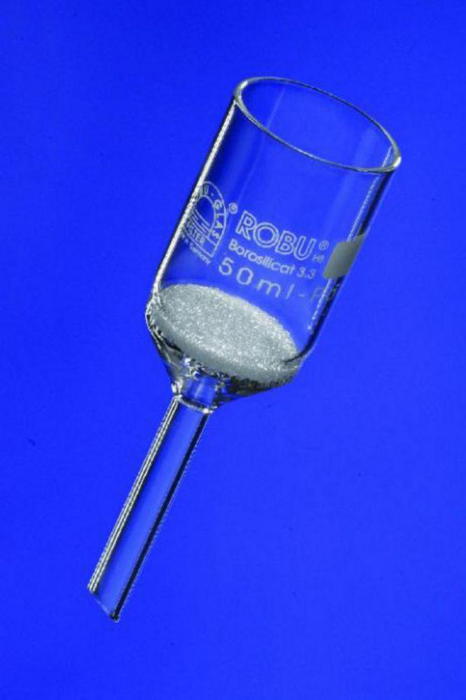ROBU Filter Funnels 50 ml Porosity F, 36 mm Ø, 10 mm Stem Ø
