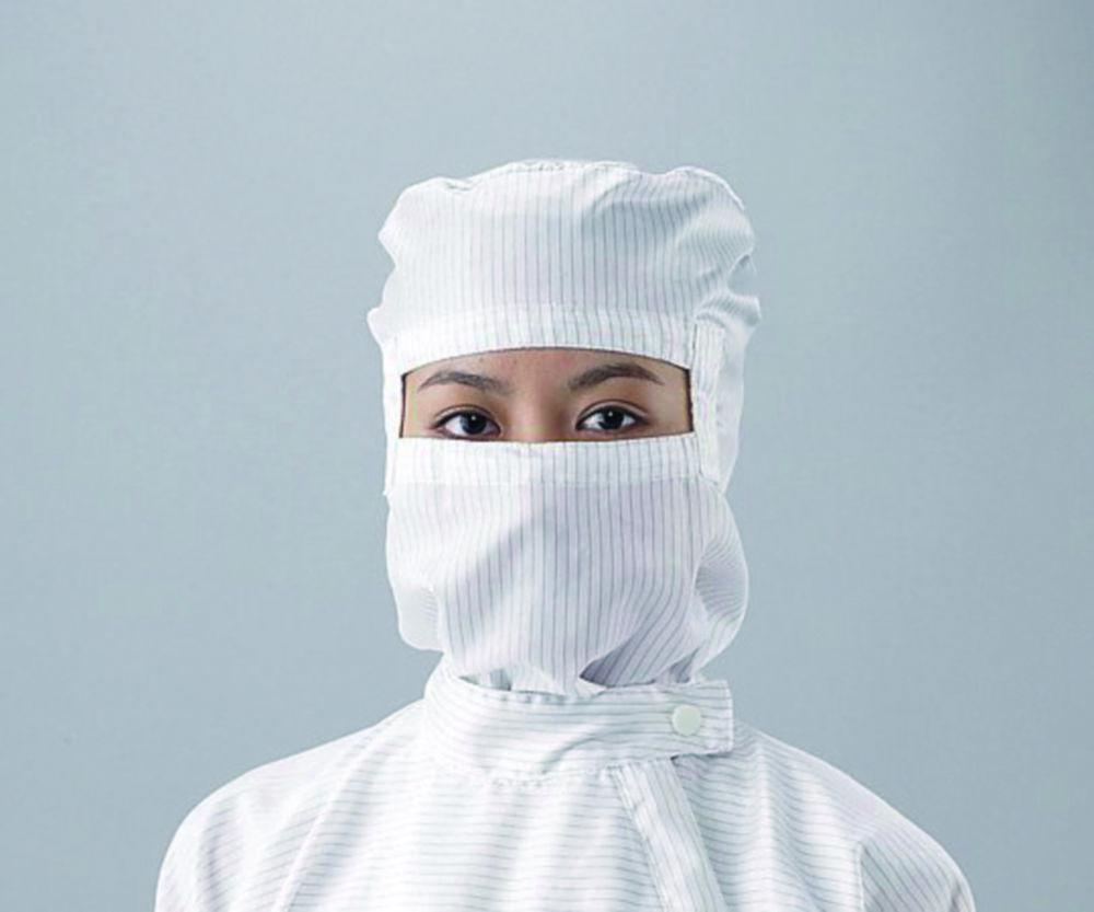 AS One ASPURE Cleanroom Hood SHW, White Polyester, Size XL​