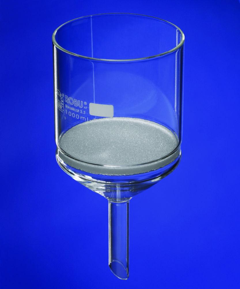 ROBU Glasfilter-Geräte Filter Funnels 500ml Porosity 1 95mm 22mm Stem
