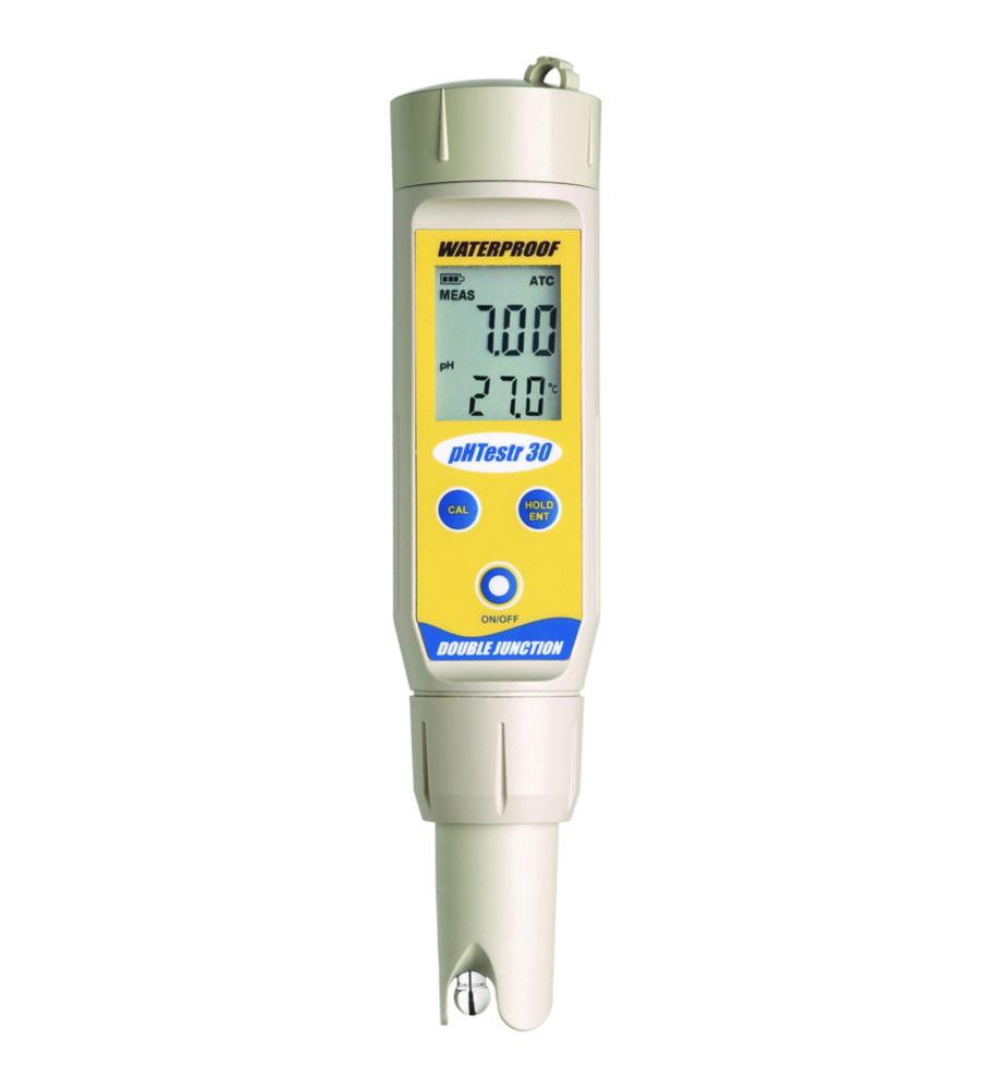 Thermo Eutech pH Testr 30 Waterproof Pocket Tester with ATC and Temperature Readout, 0.01 pH Resolution