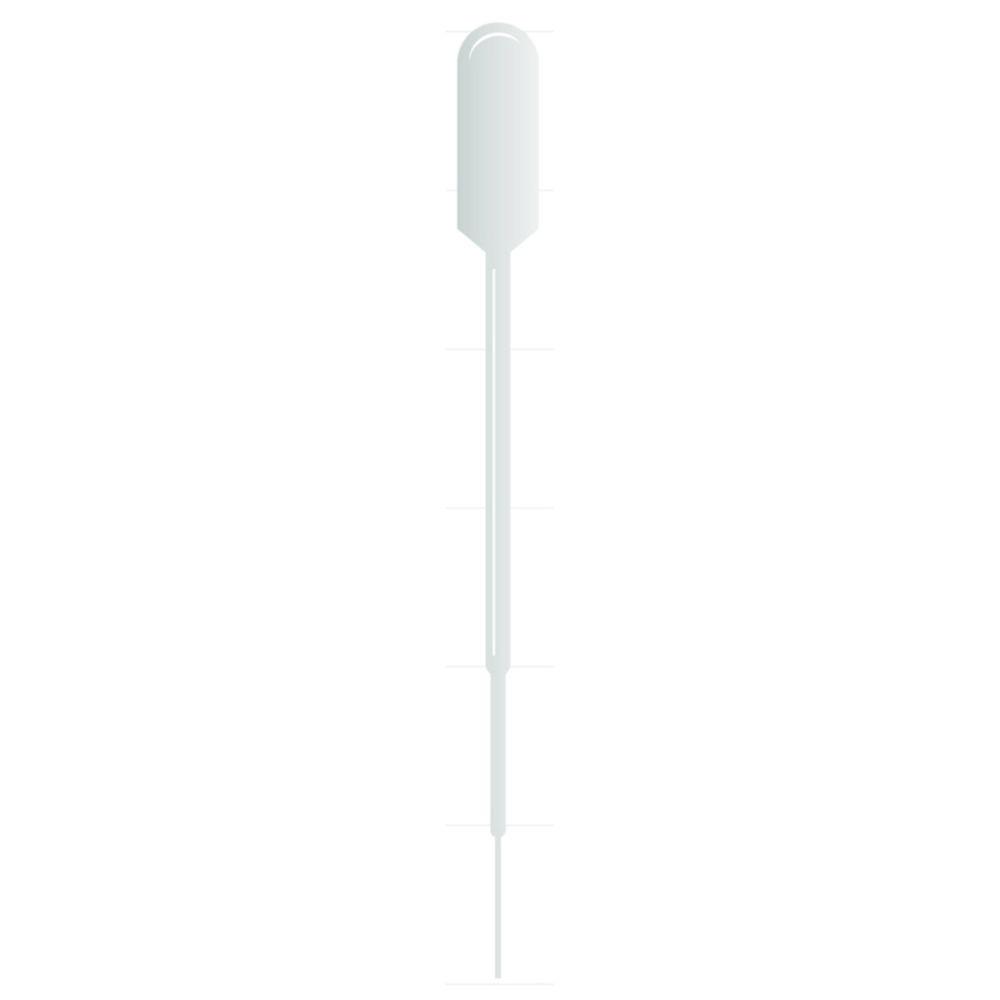 Thermo Samco Transfer Pipets 5 mL Sterile, Extra Fine Tip, Large Bulb, No Label, Bags of 20 Pcs, Pack of 500