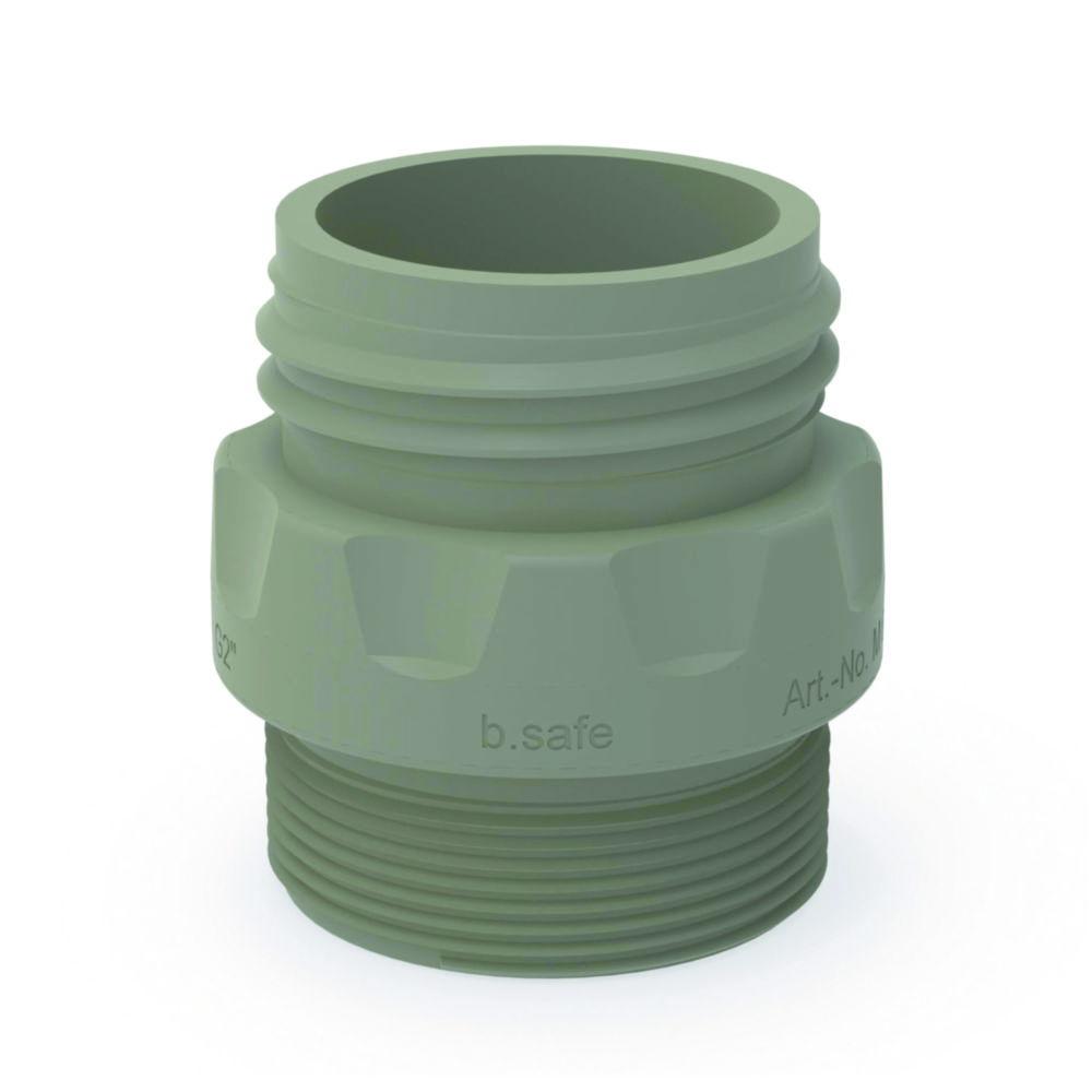 Bohlender b.safe Adaptor GL45 (Male) to G2″/BSP2″ (Male) – Polypropylene (PP), Type B