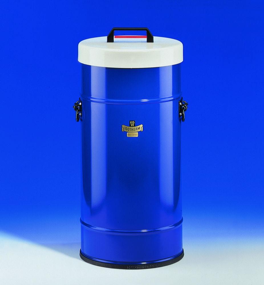KGW Schieder Large Insulating Vessels with Cover and Handle, 28 Ltrs, Blue Coated Protective Casing (Out of Metal)