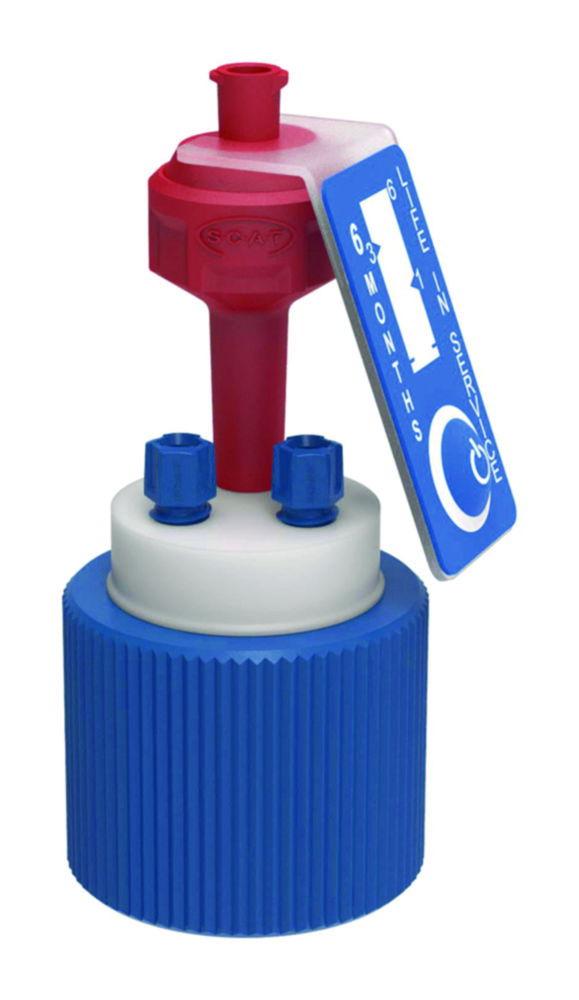 SCAT SafetyCap II GL32 – 2x PFA Fittings (3.2 mm OD) + Ventilation Valve