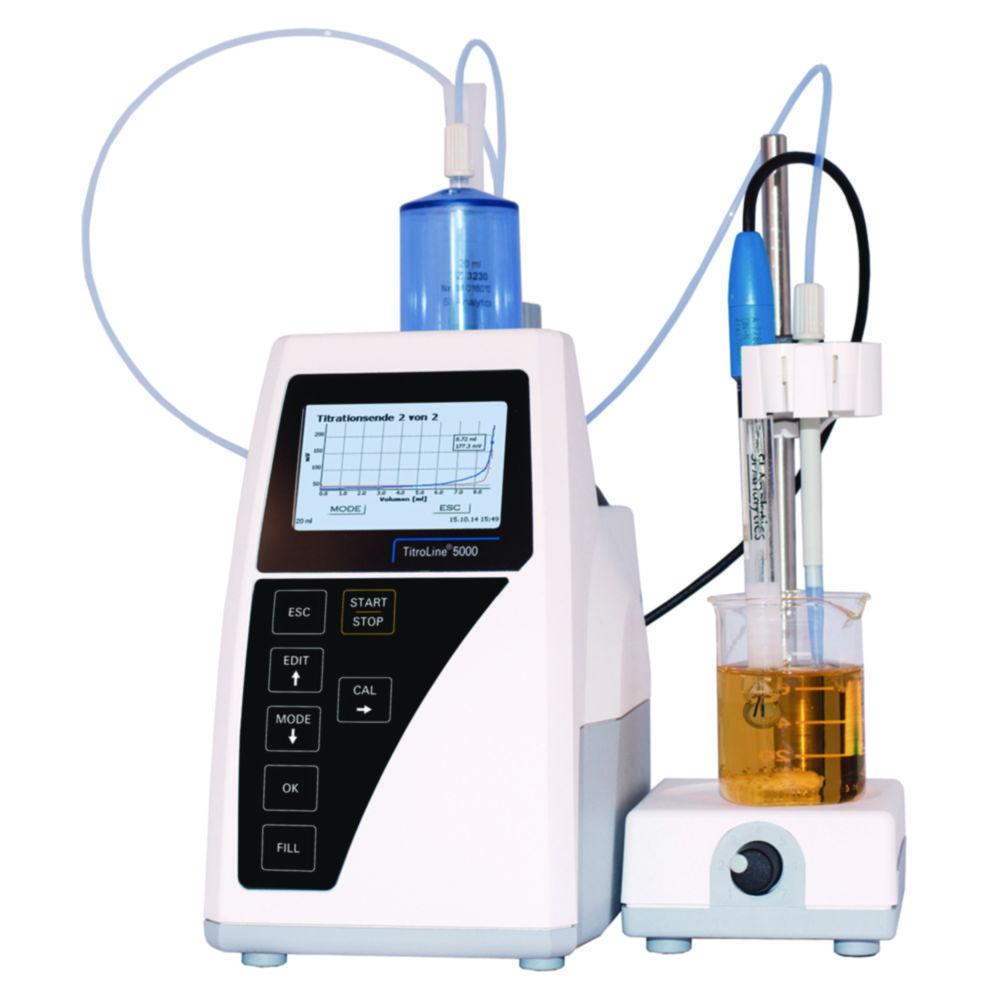 Xylem SI TitroLine TL 5000/50 M1 Base Unit Without Electrode, With Dosing Unit 50ml TZ 3160, Magnetic Stirrer TM 50 Hand

