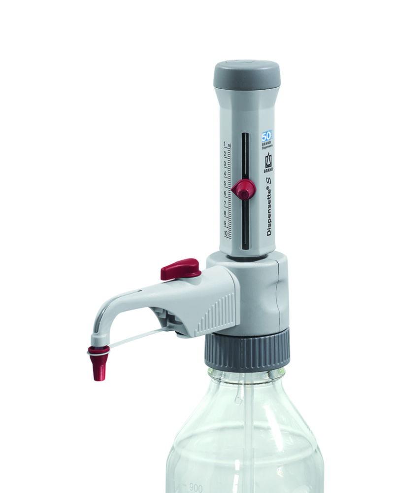 BRAND Dispensette S Analog Bottle-Top Dispenser (0.2–2 mL) – Without Recirculation Valve

