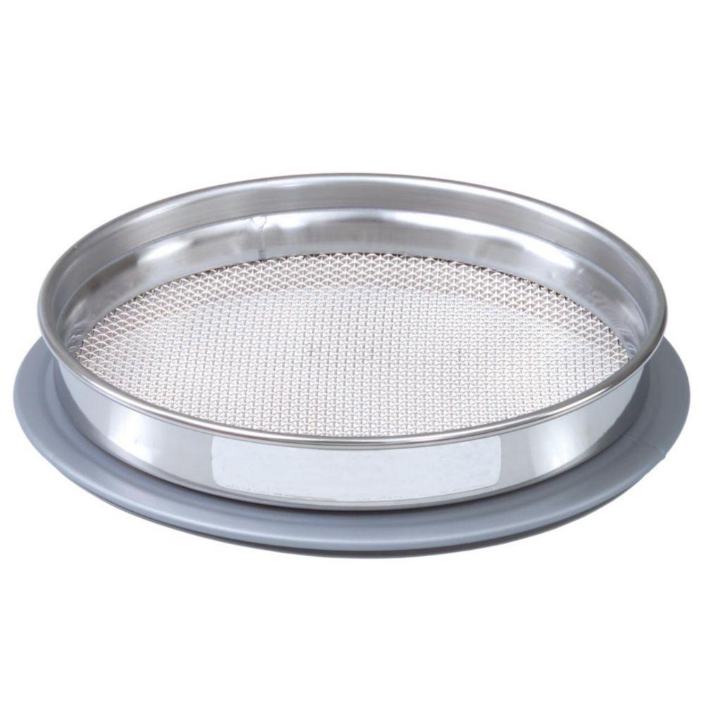 NEXOPART Air Draft Sieve 200 x 25 mm 425 µm Mw., With Stainless Steel Frame including Certificate 2.1 acc. DIN EN 10 204