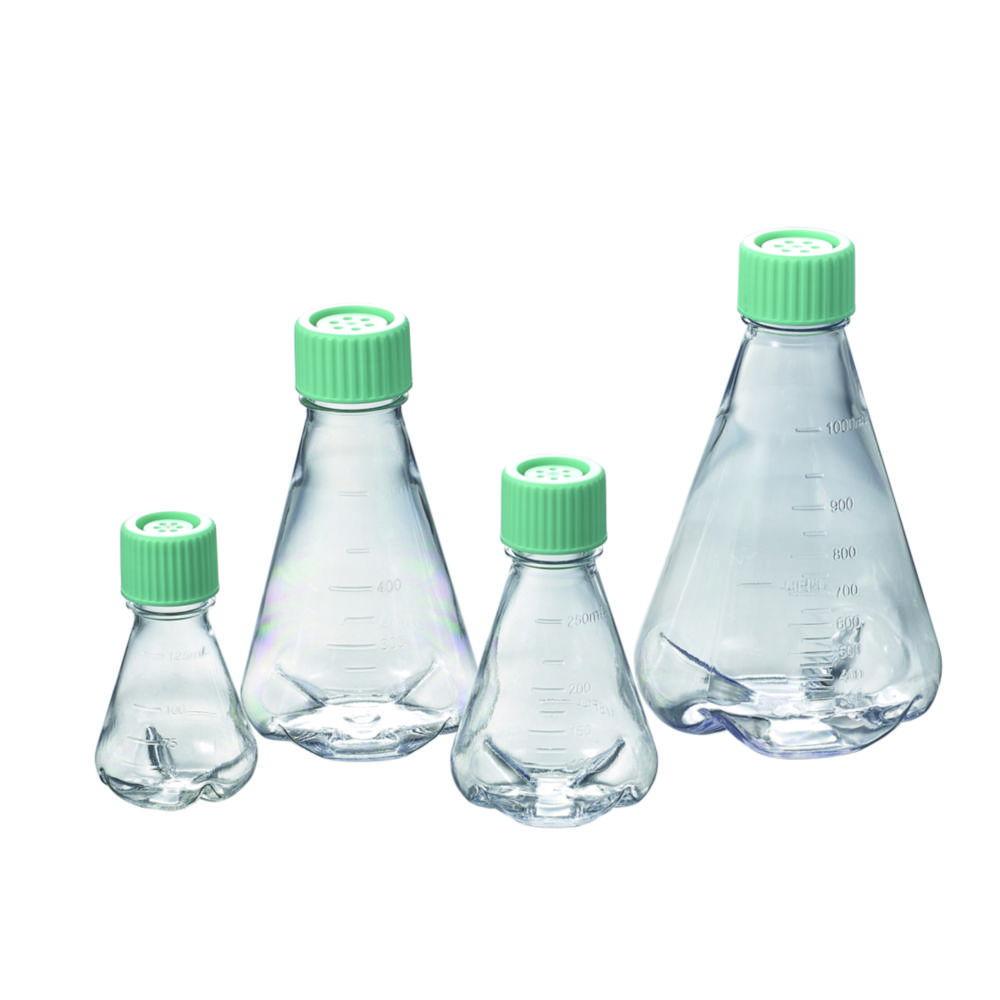 Jet Bio Filtration Erlenmeyer Flasks 1000 ml, Sterile PC, Baffled, Non-treated, DNase/RNase-free, Non-pyrogenic, Pack of 24