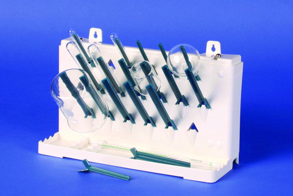Bel-Art Draining Rack ABS, 19 Pegs, Single-Sided