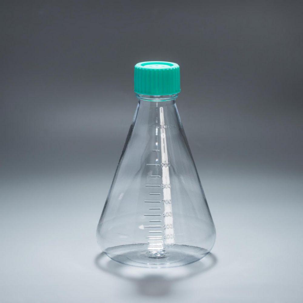 Jet Bio Filtration Erlenmeyer Flasks 1000 ml, Sterile PC, Non-treated, DNase/RNase-free, Non-pyrogenic, Pack of 24