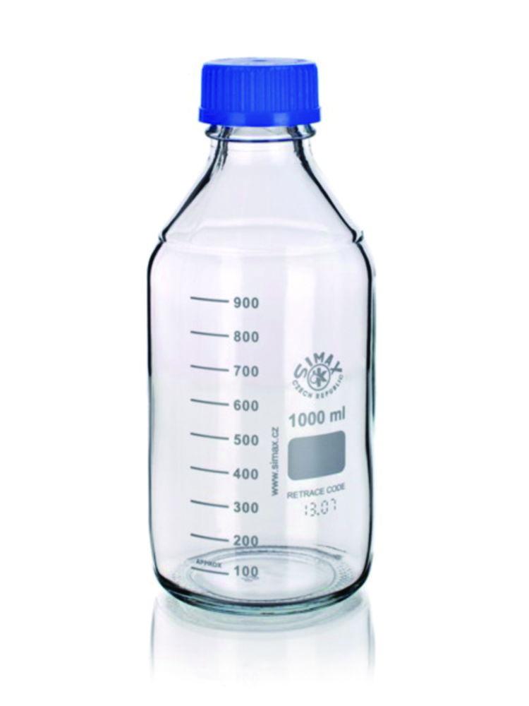 Bohemia Laboratory Bottle, Borosilicate Glass 3.3, Graduated, PP Screw Cap, 20000 ml