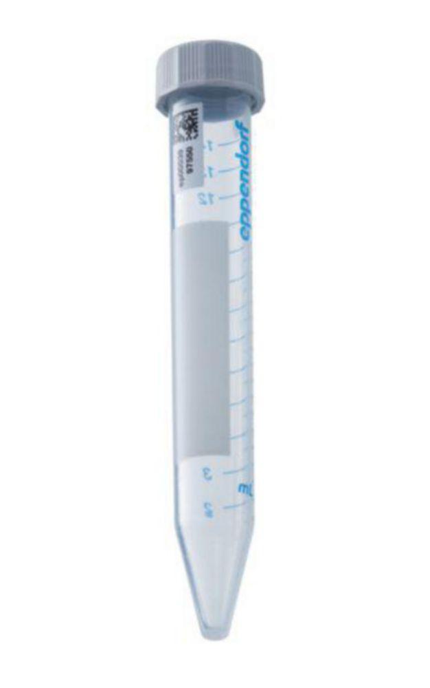Eppendorf Conical Tubes 15 ml, Sterile, Pyrogen-, DNase-, RNase- and Bacterial DNA-Free, Colorless with 2D SafeCode, 500 Tubes (10 Bags x 50 Tubes)

