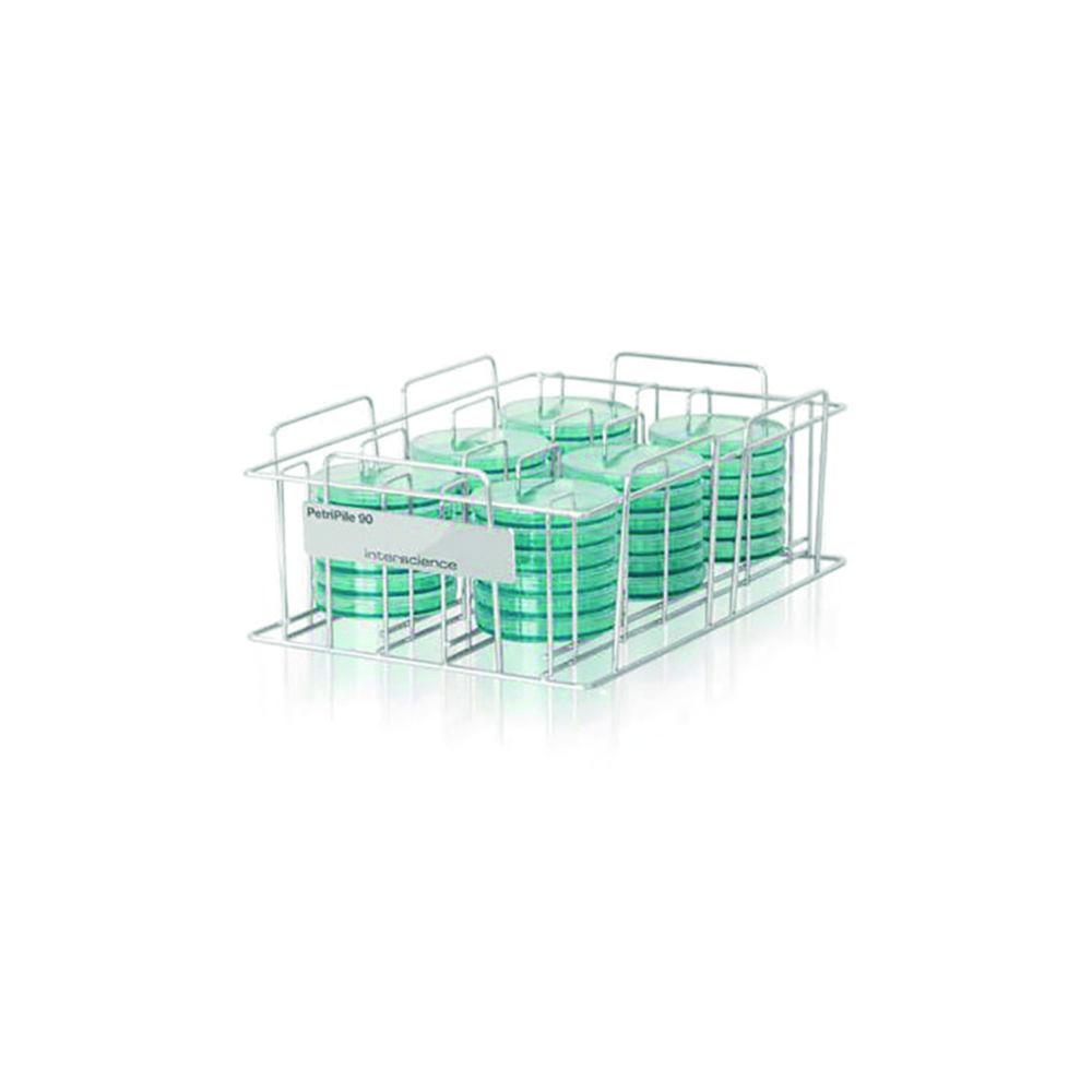 Interscience Storage Rack PetriPile 55 for Stacking of 36 Petri Plates Ø 55 mm 27.5x22.5x13 cm