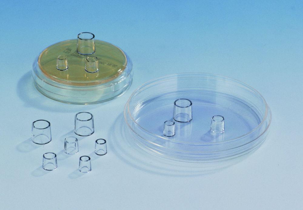 Bel-Art Cloning Cylinder, PS Sterile, Sizes: 4.7x8 mm, 6.4x8 mm, 9.5x11 mm, 40 pcs per size, Pack of 120