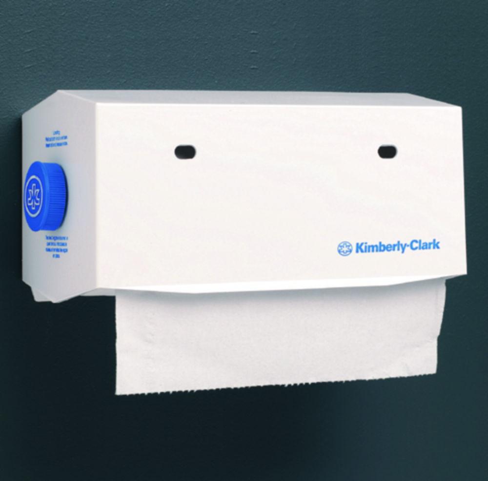 Kimberly-Clark WypAll Wall Holder, for Small Rolls up to 26 cm, Plastic, White, 15 x 32 x 15 cm