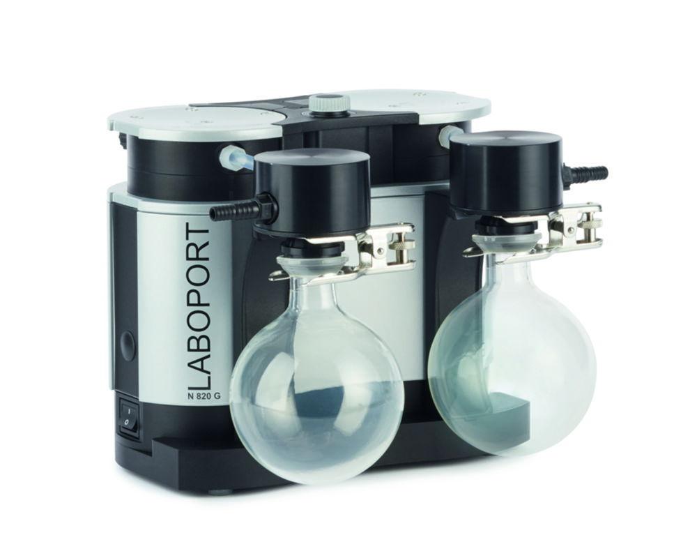 KNF LABOPORT Vacuum Pump System SR 820 G 6mbar, 0.1 bar g, motor IP 30, 20 l/min, 240 V 50/60 Hz, 282x234x260mm