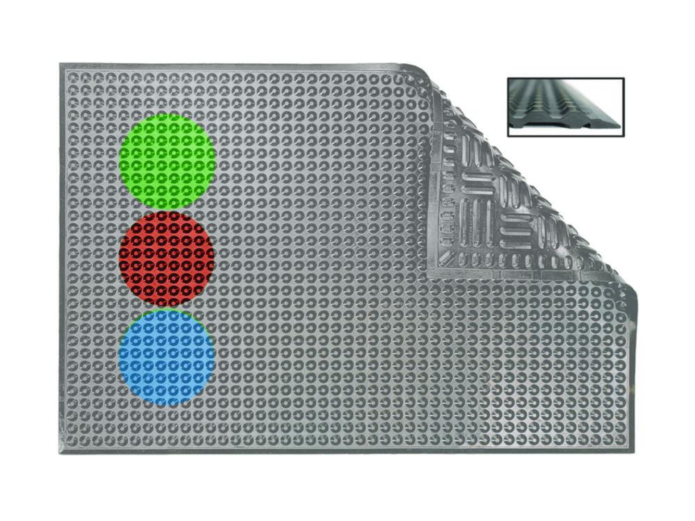 Ergomat Hygiene Grey Hygiene Mat (Grey EPDM Rubber, 600x900mm)

