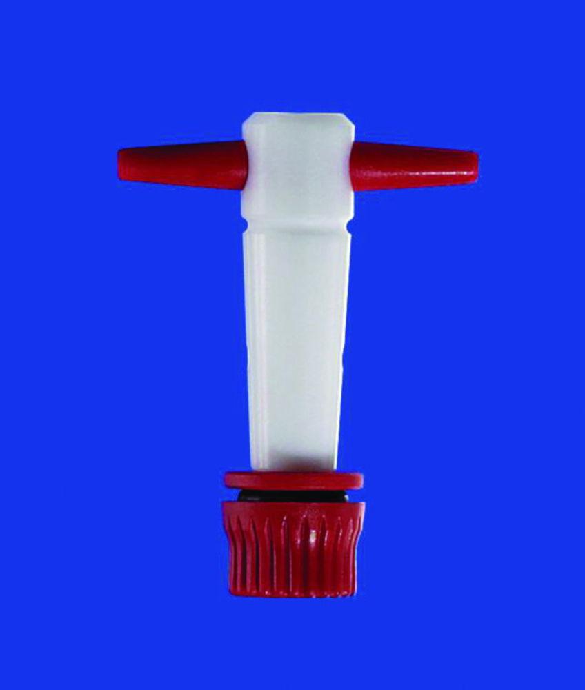 Lenz-Laborglas Stopcocks, Straight Bore with PTFE Plug, NS 24 Bore mm 8

