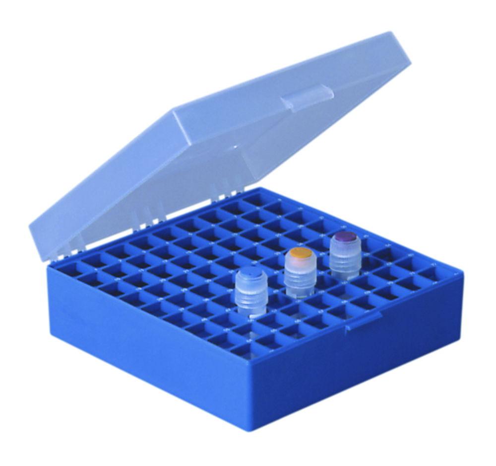 Ratiolab Cryo Box PP, 9x9 Grid, Black, 133x133x52 mm

