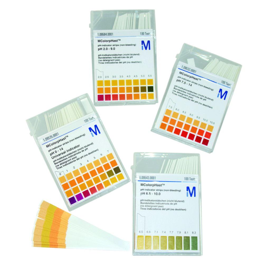 Merck Indicator Strips pH 5.2–7.2, Pack of 100 Applications

