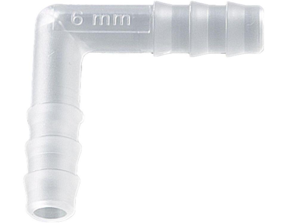 Bürkle Tubing Connectors 5-7mm, Pack of 10, PVDF, L-Shape