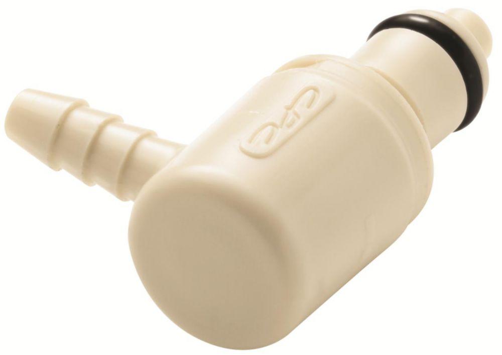 Colder 3/8" Hose Barb Valved Elbow Polypropylene Coupling Insert