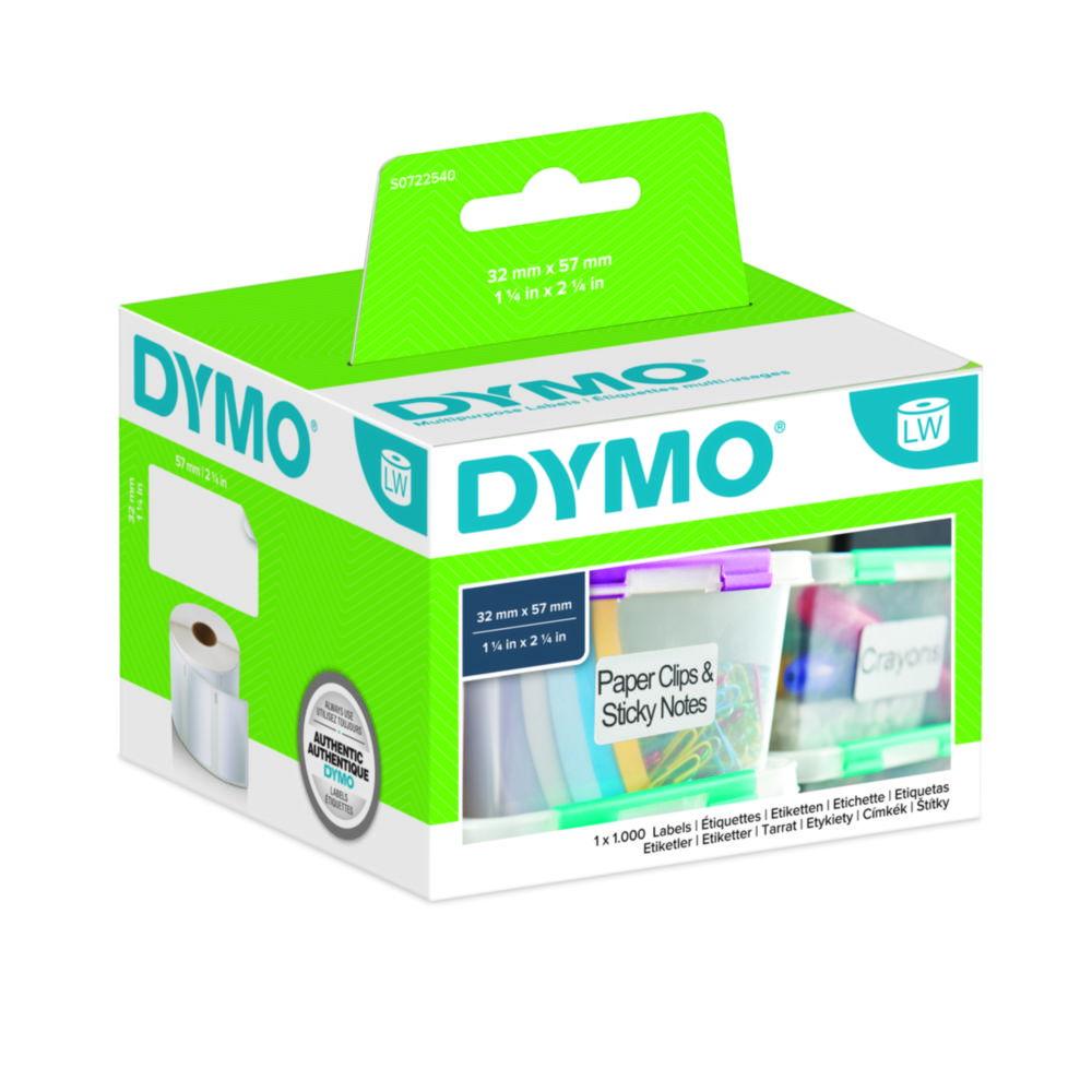 Dymo Original Label for LabelWriter, White Removable, 32mm x 57mm (1 x 1.000 Labels)

